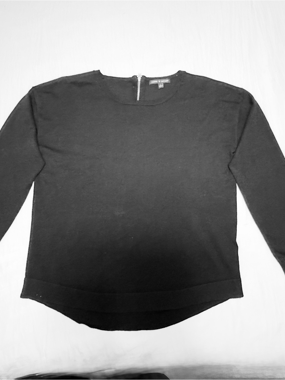 Cable & Gauge Women's Black Long-Sleeve Pullover Sweater size Large